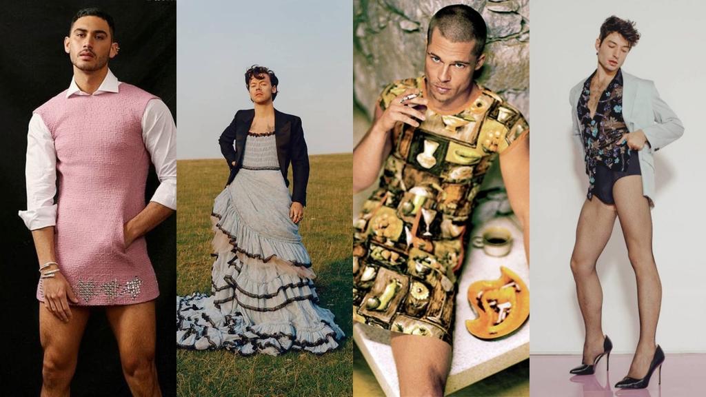 Hombres famosos que han posado con vestido en revistas