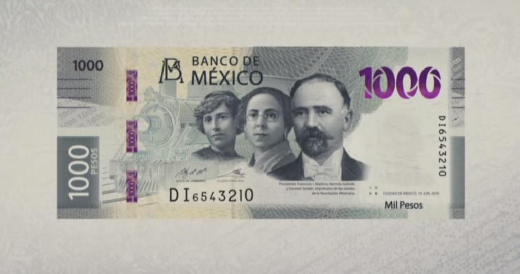 Presentan nuevo billete de mil pesos; incluye a la lerdense Hermila Galindo
