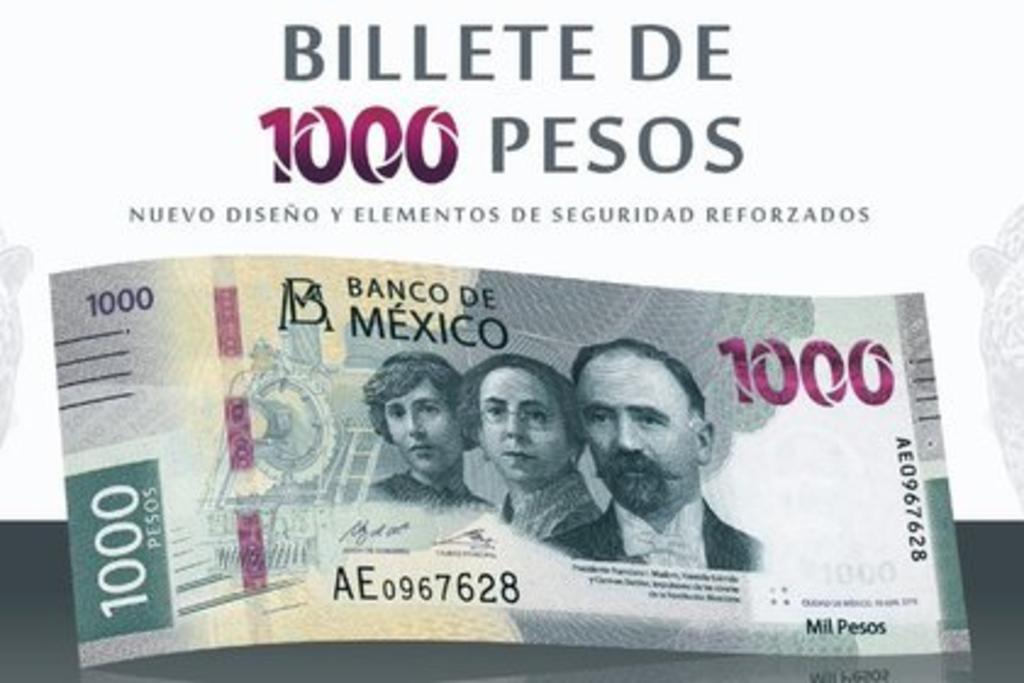 Conoce todos los detalles del nuevo billete de 1000 pesos
