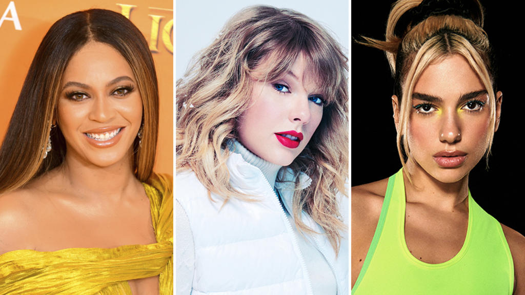 Beyoncé, Taylor Swift y Dua Lipa lideran nominaciones a los Grammy