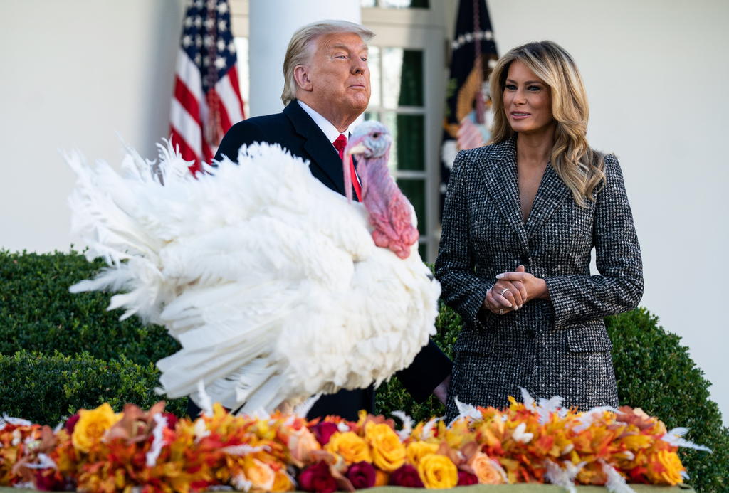 Donald Trump indulta al pavo de 'Acción de Gracias'