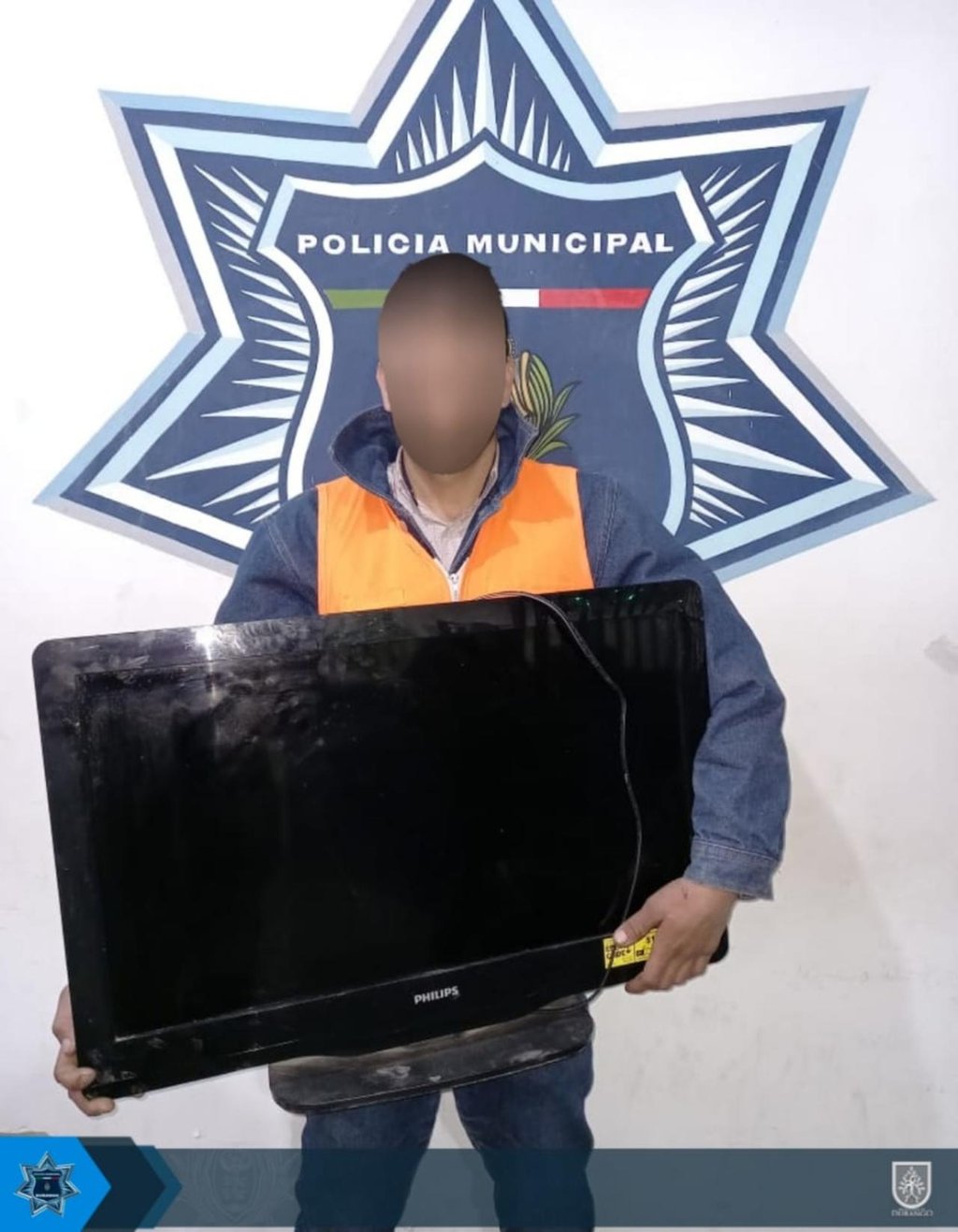 Fue arrestado por robo de pantalla plana