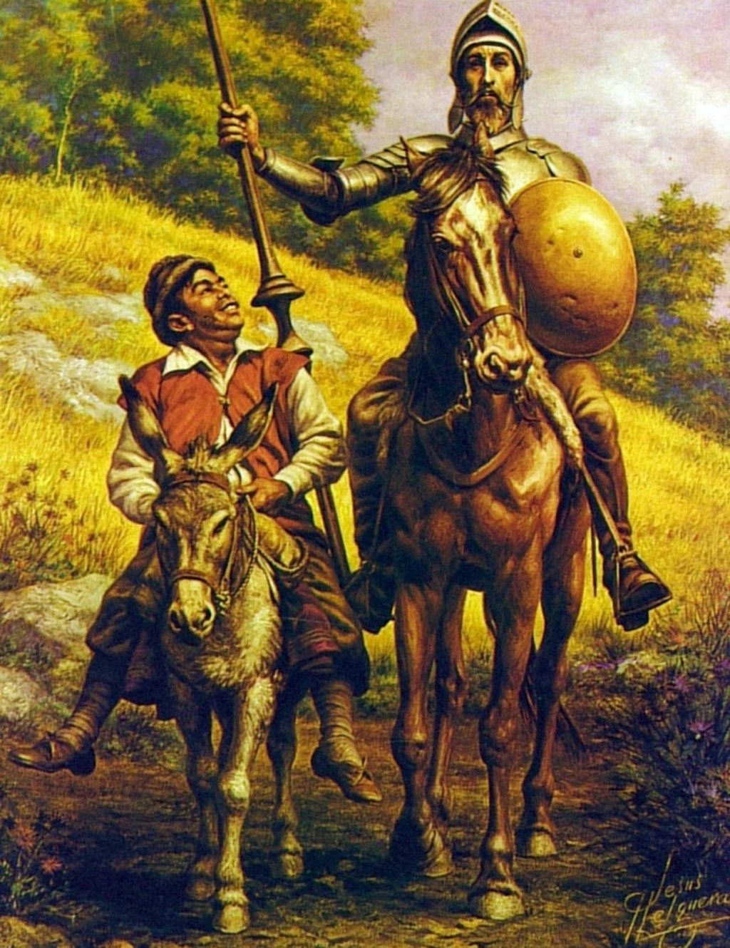 Don Quijote y Sancho en Durango