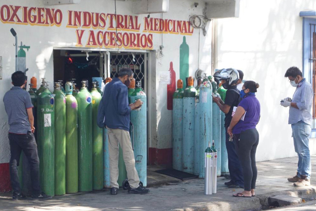Crece demanda de tanques de oxígeno en Oaxaca