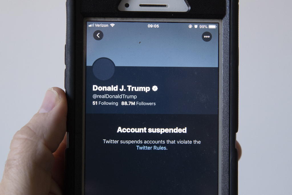 Sufre Twitter en bolsa tras suspender la cuenta de Trump