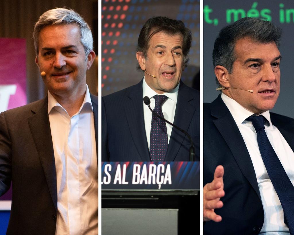 Joan Laporta, Víctor Font y Toni Freixa, candidatos oficiales a la presidencia del Barcelona