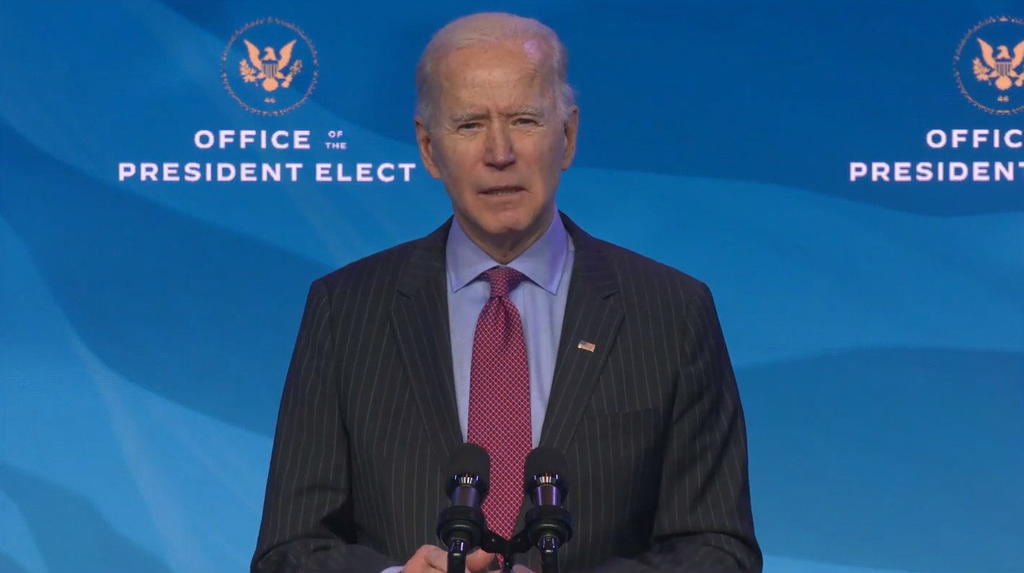 Joe Biden pedirá al Congreso de EUA estímulo de 1.9 millones de dólares