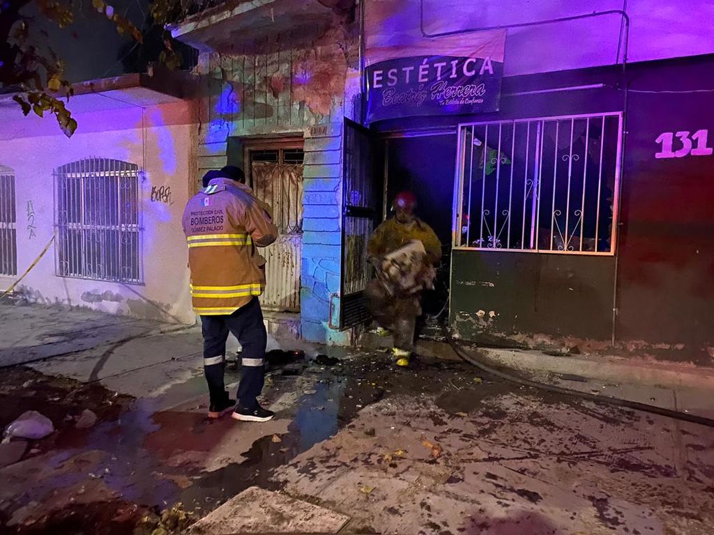 Incendio en Gómez Palacio acaba con estética de la zona Centro