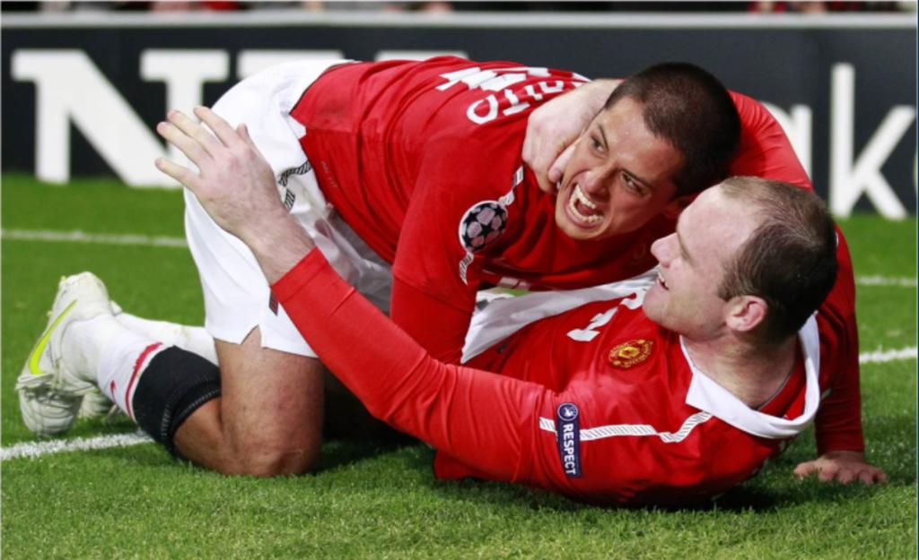 'Chicharito' despide a Wayne Rooney, su excompañero del Manchester