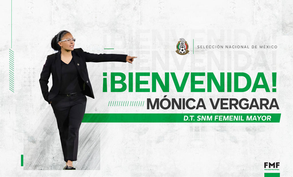 Mónica Vergara es la nueva entrenadora de la Selección Femenil Mayor