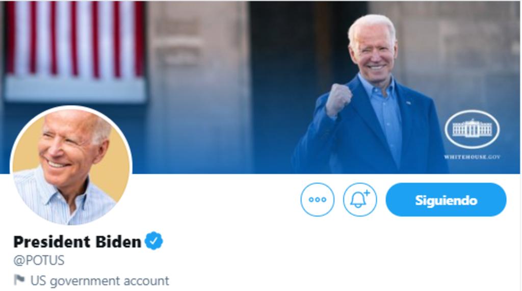 Biden escribe 'No hay tiempo que perder' en su cuenta nueva de Twitter como presidente de EUA