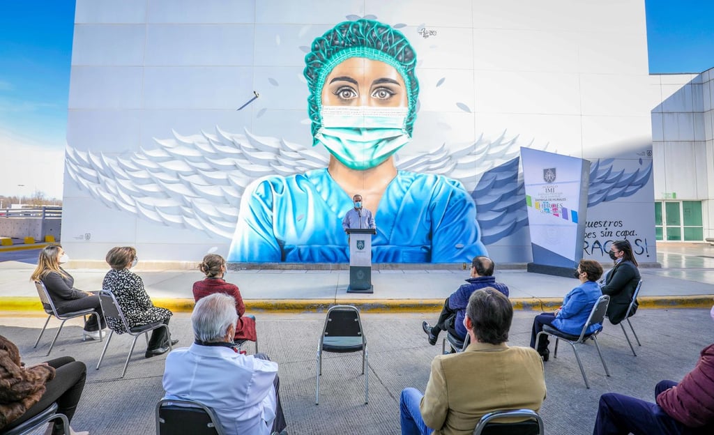 Reconoce Municipio a personal de Salud con murales