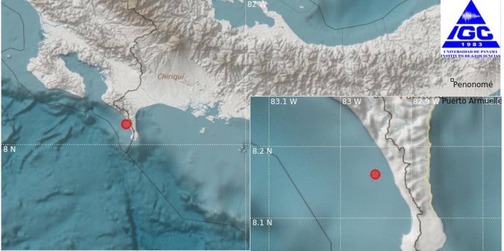 Sismo de 5.5 en el Pacífico causa apagones en Panamá