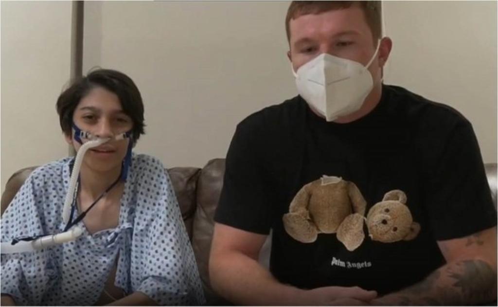 Canelo Álvarez apoya a joven que requiere trasplante de pulmón