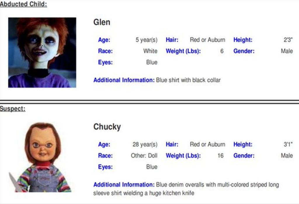 Autoridades de Texas emiten por error una alerta de emergencia para Chucky