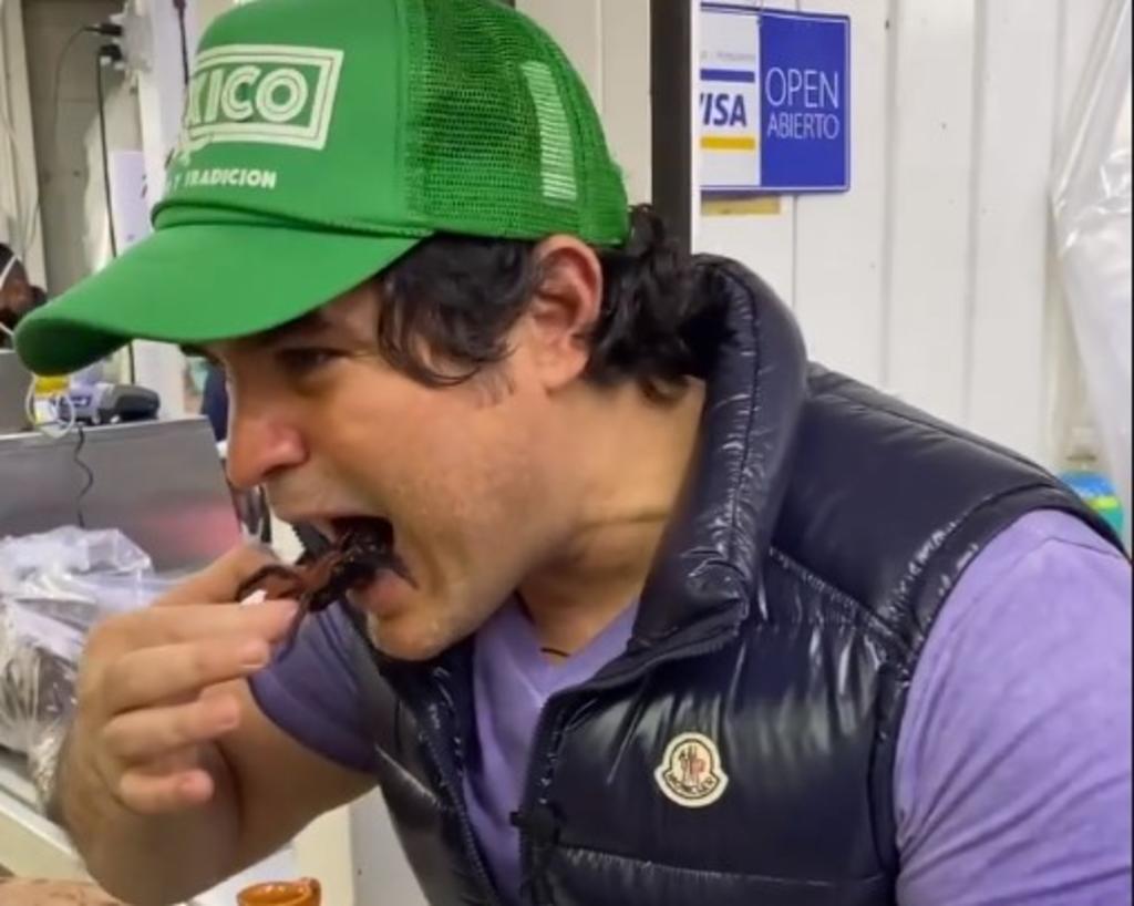 Eduardo Verástegui publica video comiéndose una tarántula