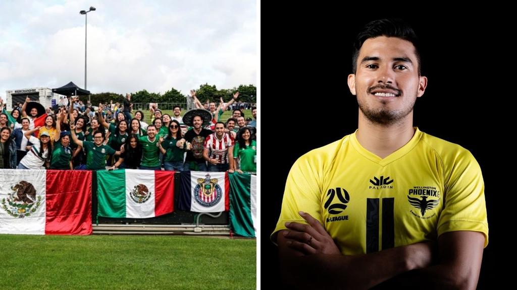 Mexicanos apoyan a Ulises Dávila en partido del Wellington Phoenix en Sidney