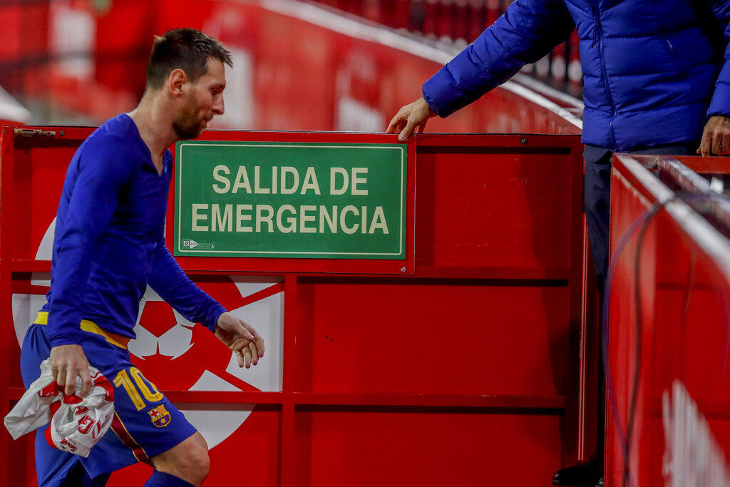 Sevilla amarga partido 900 de Messi tras vencer al Barcelona en Copa del Rey