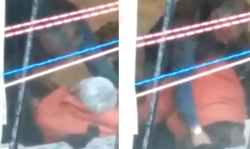 Captan a hombre golpeando a una abuelita en la Ciudad de México