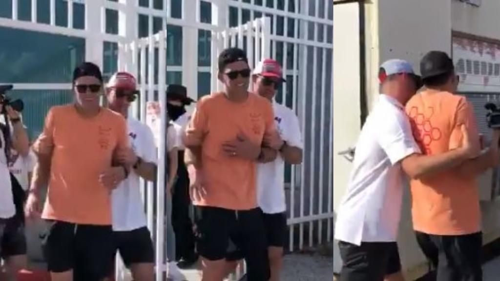 Ayudan a Tom Brady a caminar tras terminar ebrio en festejo de Buccaneers