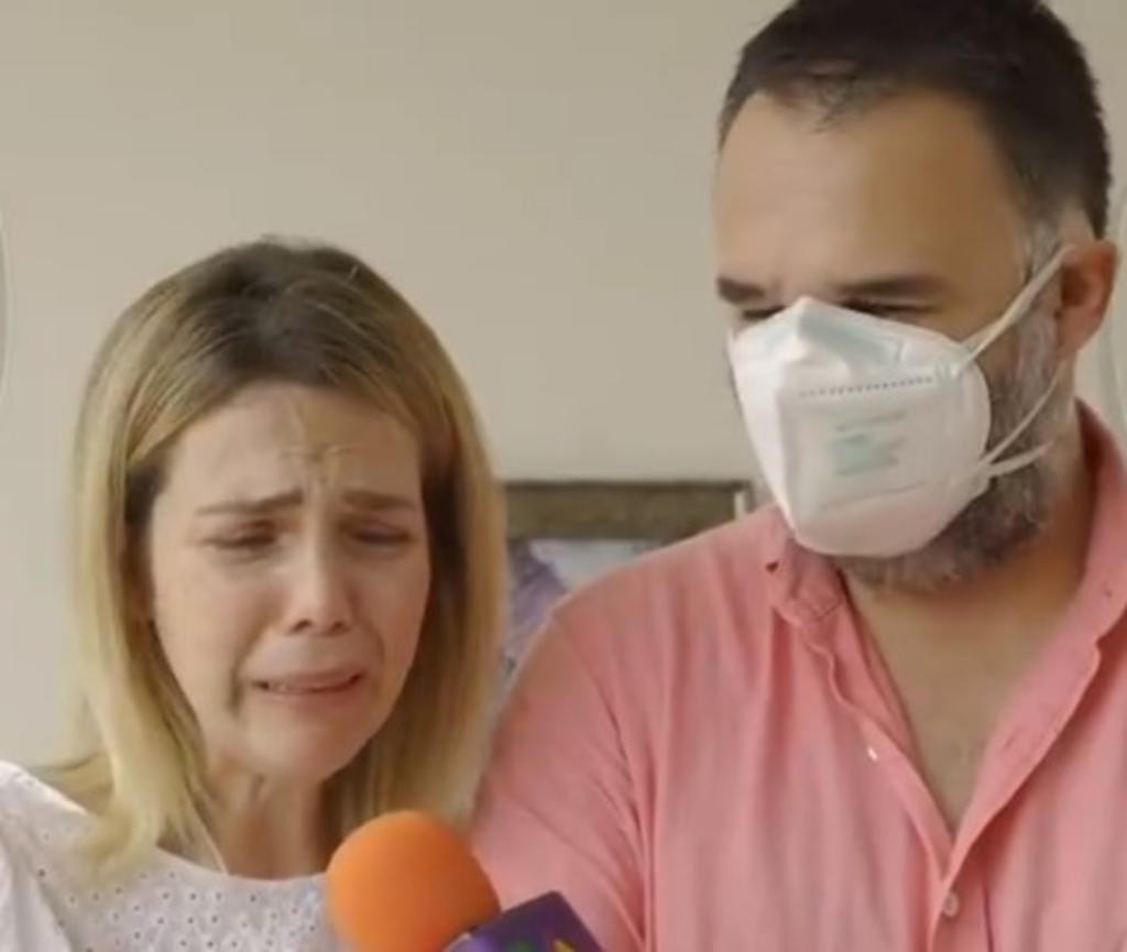 Gaby Crassus, inconsolable tras muerte de su esposo Rodrigo Mejía