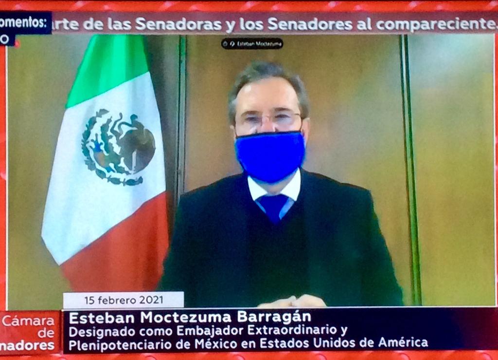 Esteban Moctezuma toma protesta como embajador de México en Estados Unidos