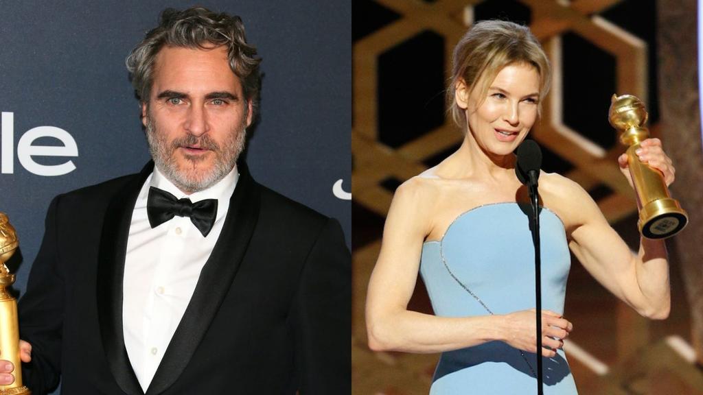 Joaquin Phoenix y Renée Zellweger presentarán Golden Globes 2021