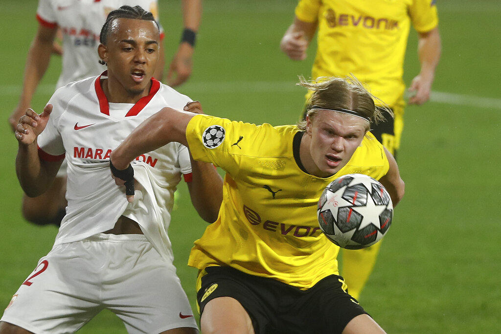 Haaland se luce con el Borussia Dortmund y vencen al Sevilla