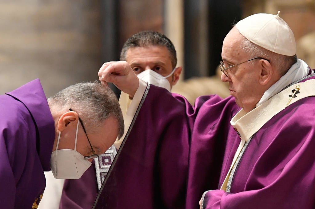 Papa oficia rito de Miércoles de Ceniza