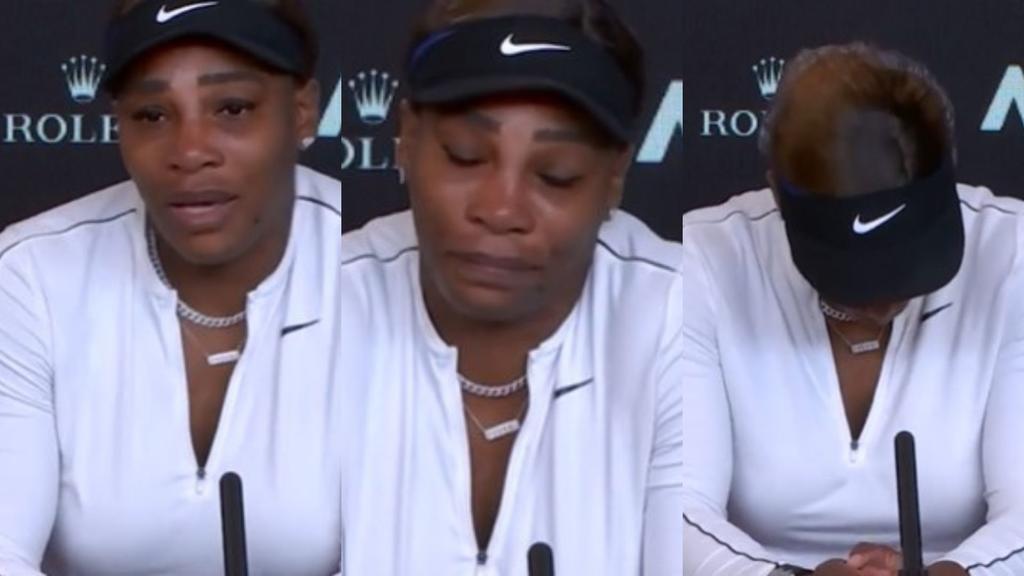 Serena Williams deja rueda de prensa llorando tras derrota en Australia