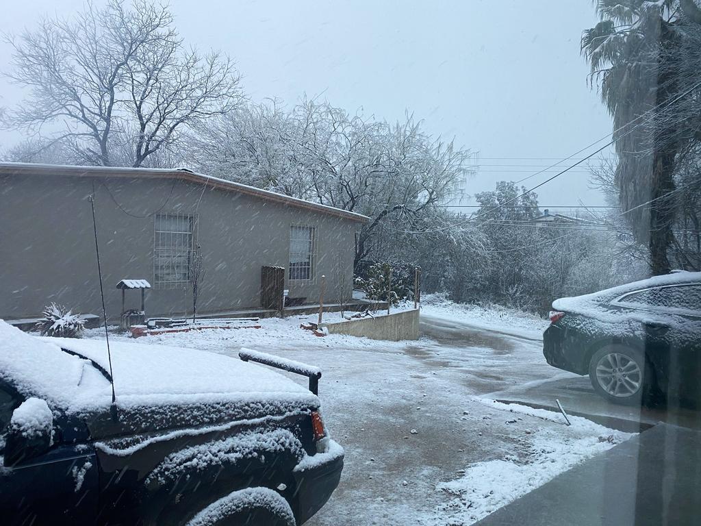 Se registra segunda intensa nevada en la región Norte de Coahuila
