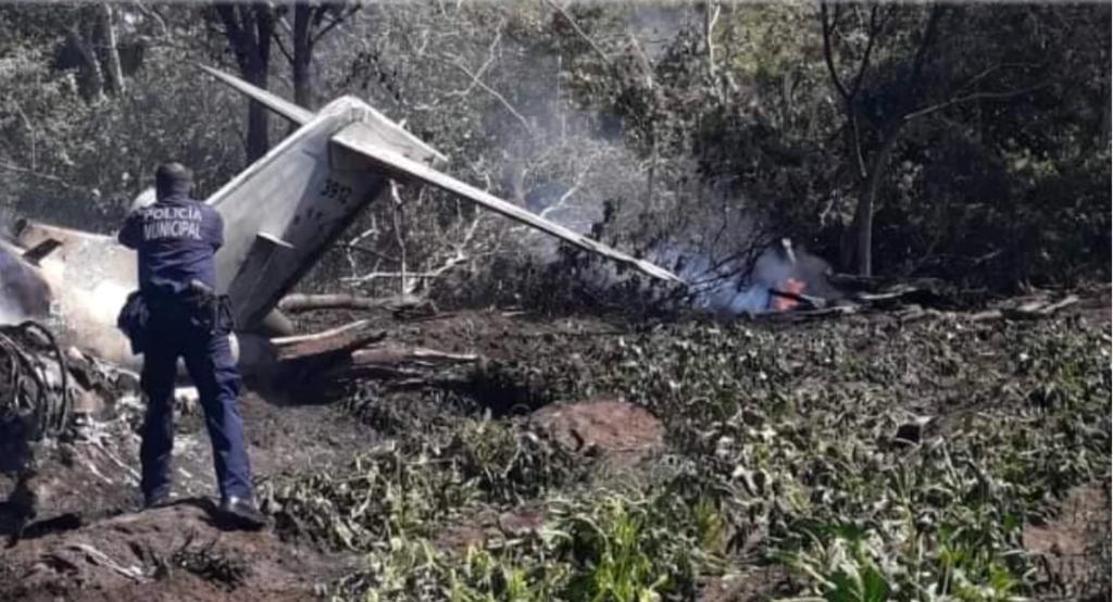 Confirma Sedena muerte de seis elementos tras accidente aéreo en Veracruz