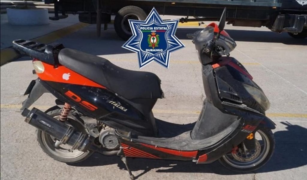 Encuentran en Pueblo Nuevo una motoneta robada en Durango