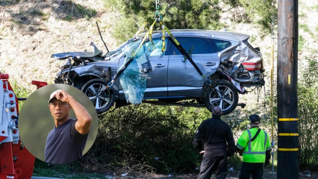 Woods viajaba a alta velocidad; lo rescataron consciente y herido: sheriff de Los Ángeles