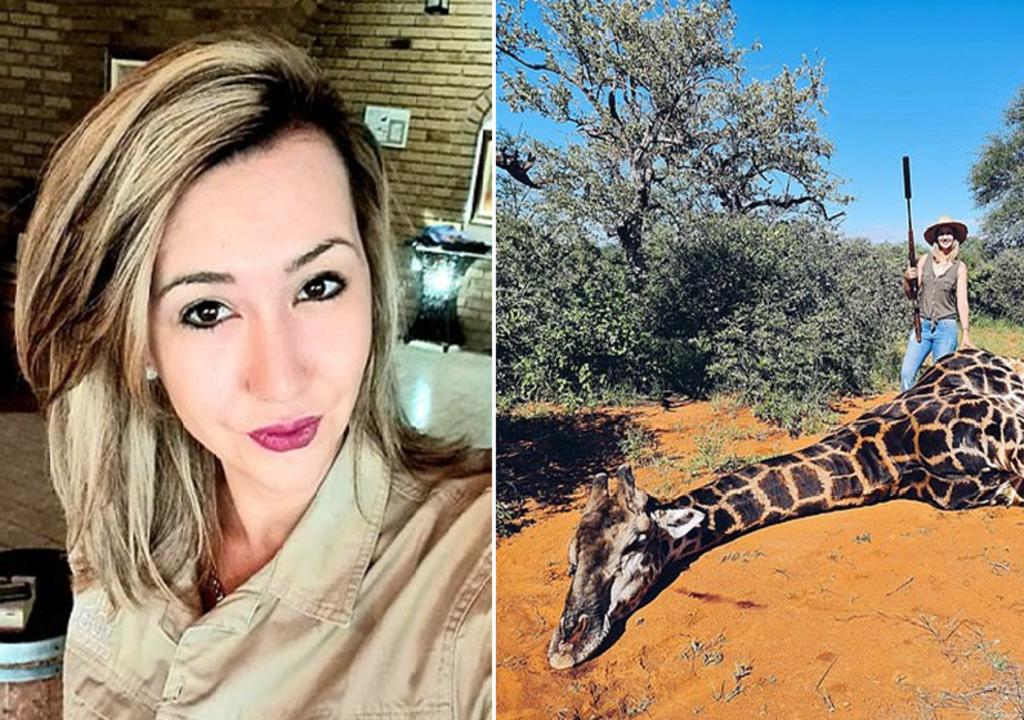 Critican a mujer por celebrar el regalo de su esposo: matar una jirafa