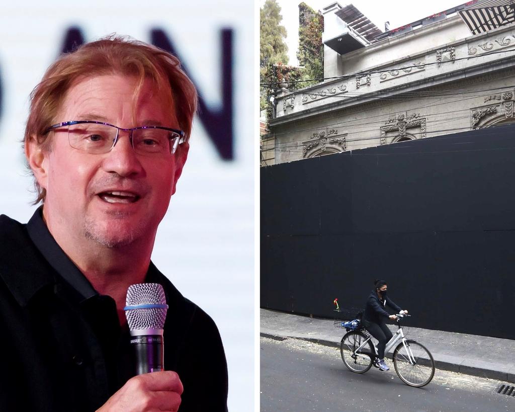 Andrés Roemer 'amuralla' su casa previo a manifestaciones por el 8M