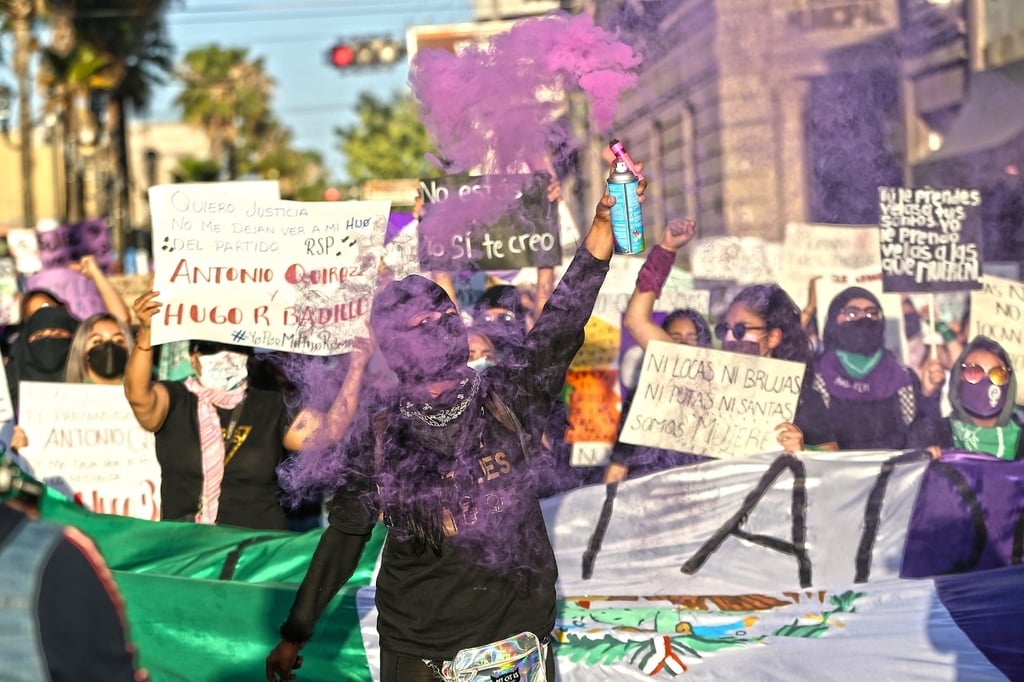 Mujeres duranguenses marcharon contra la violencia