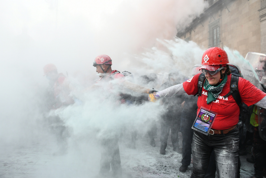 Niega CDMX uso de gas lacrimógeno en protesta
