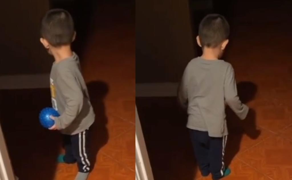 Reacción de un niño al ver su propia sombra se vuelve viral