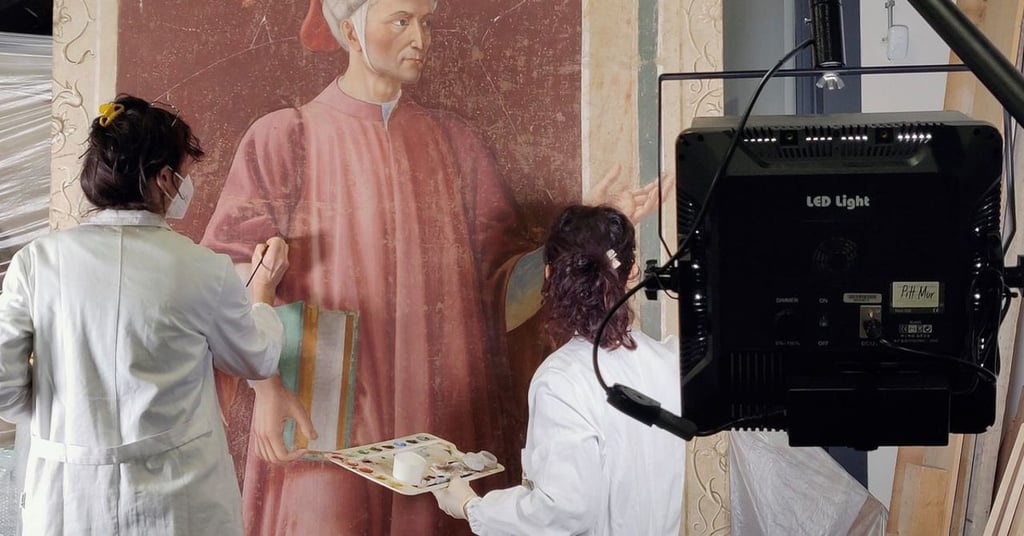 Restauran retrato de Dante Alighieri