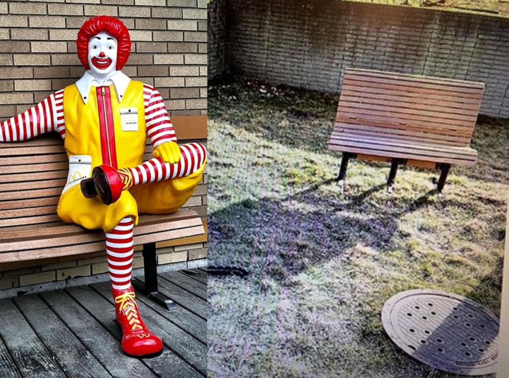 Ofrecen recompensa de 31 mil pesos por estatua robada de Ronald McDonald