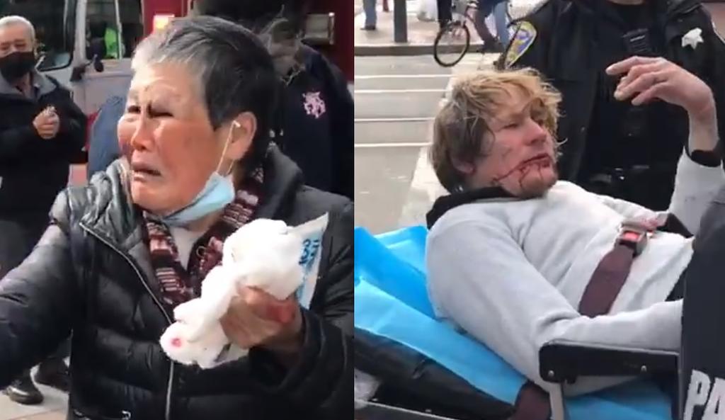 Mujer asiática es víctima de ataque racista y ella manda al hospital a su agresor