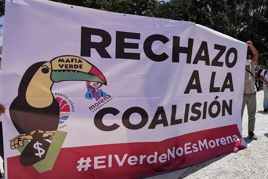 Rechazan morenistas alianza con el Verde en Quintana Roo
