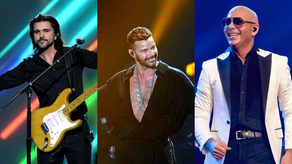Juanes, Ricky Martin y Pitbull actuarán en los Latin AMAs 2021