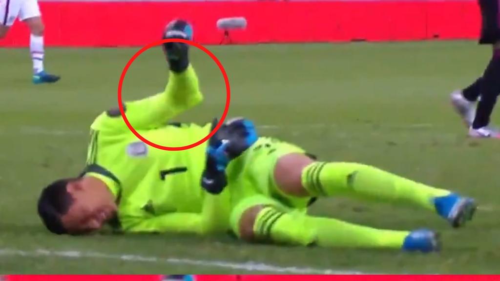 VIDEO: Portero titular de la Selección Preolímpica sufre fuerte lesión en partido