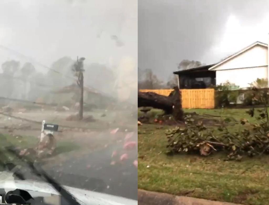 Hombre cruza manejando un tornado y filma la escalofriante escena