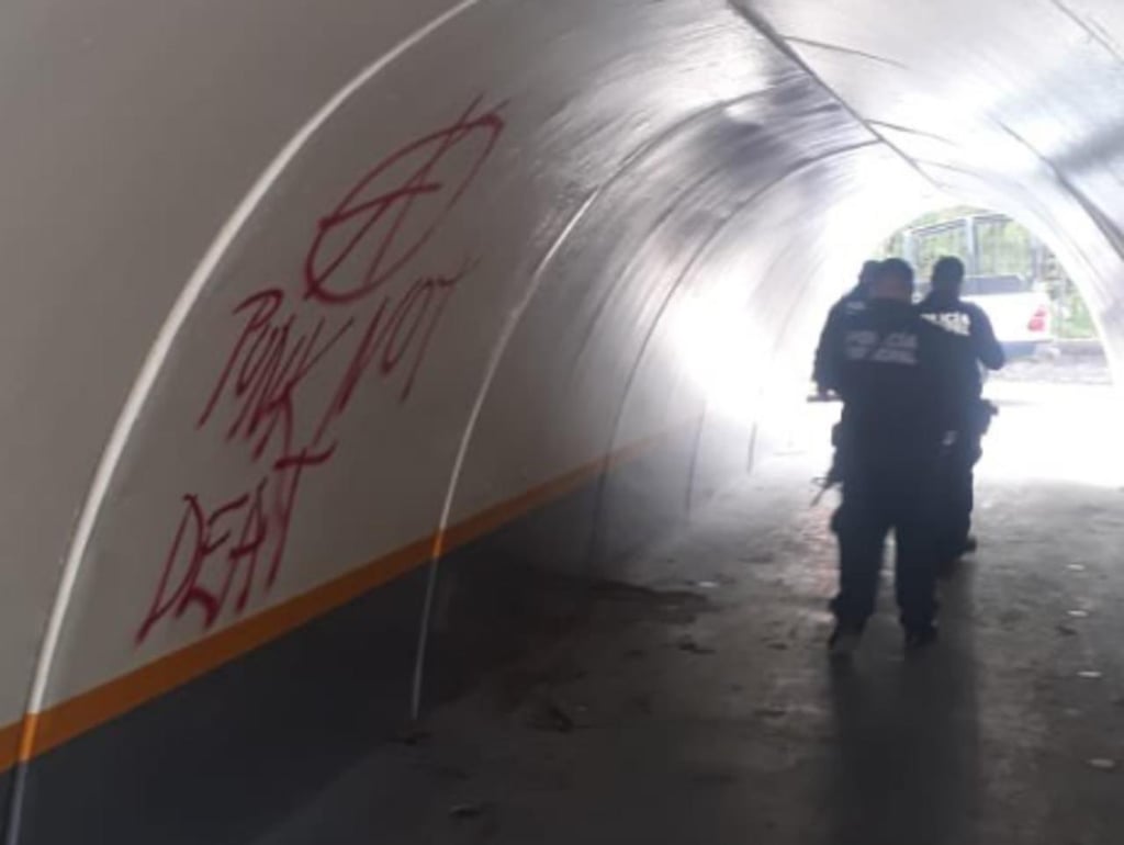 Vuelven a vandalizar túnel El Durangueño; detienen a responsable