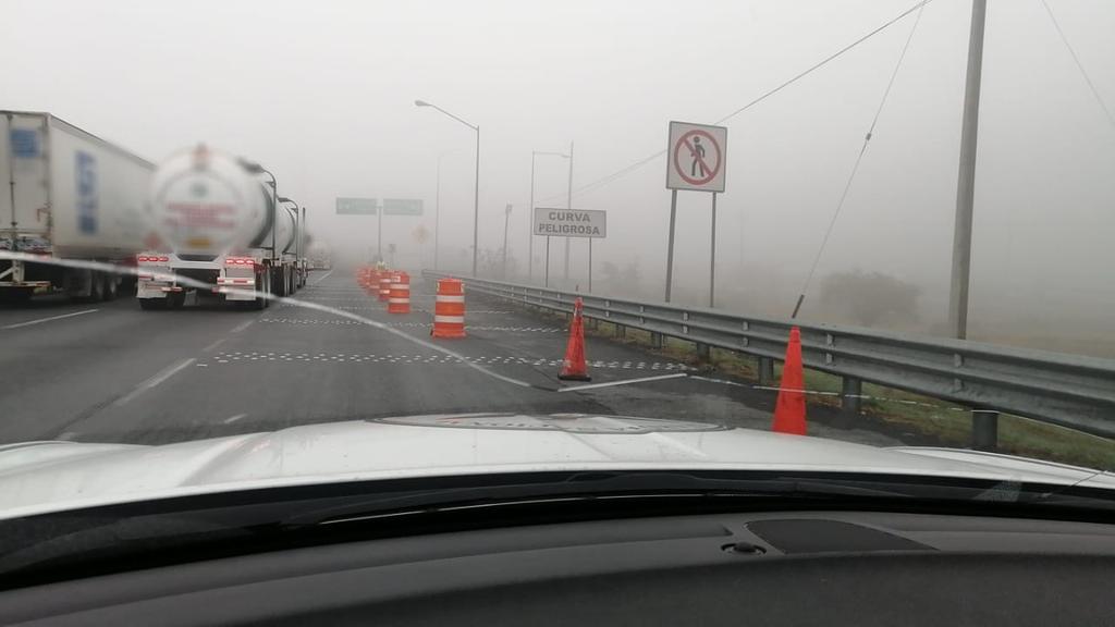 Cierran autopista Saltillo-Monterrey por condiciones climatológicas