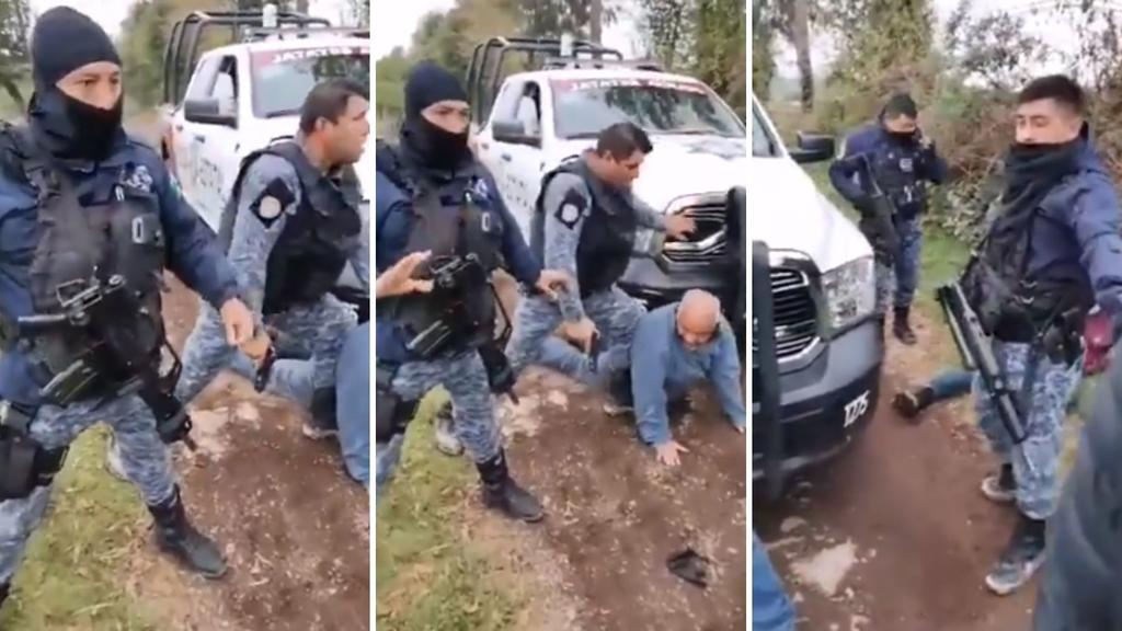 VIDEO: Policías de Huachinango, Puebla someten a adulto mayor