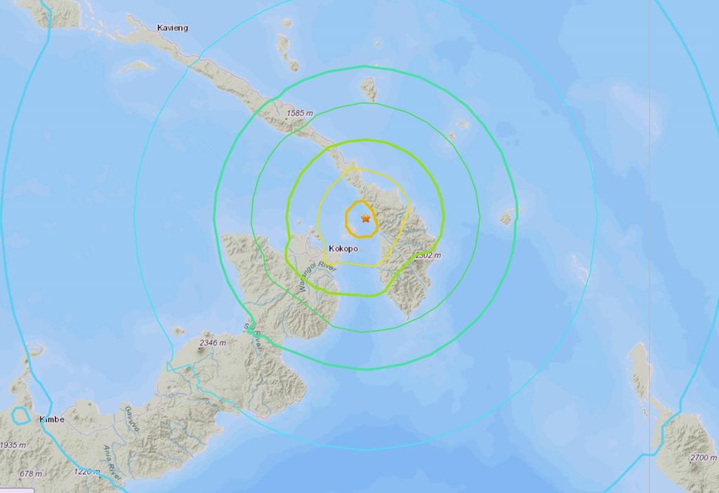 Sismo de magnitud 6 sacude la costa del norte de Papúa Nueva Guinea